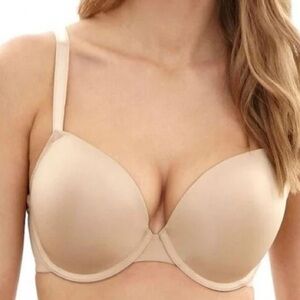 Panache Porcelain Elan Moulded Plunge Bra - Nude - 32K